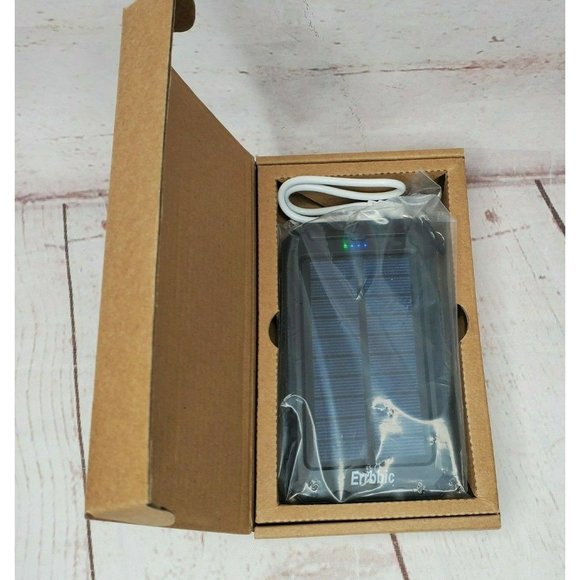 Solar Power Bank Portable Charger 20000mah Waterproof Battery Backup Charger - Picture 2 of 12